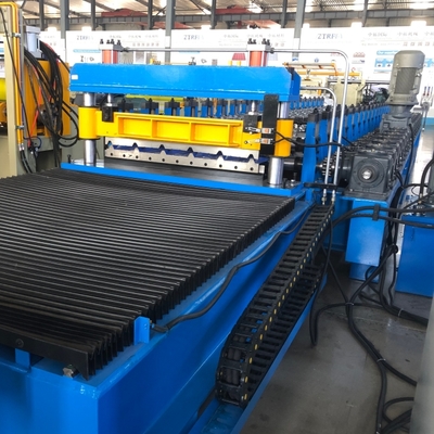 Máquina de moldagem por rolamento de chapas de telhado de metal IBR (45 m/min)