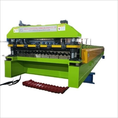 Máquina de formação de rolos de folhas onduladas de 1000 mm