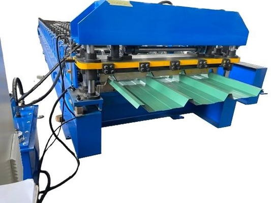 Máquina de moldagem de rolos de chapas de telhado de metal de alta qualidade com método de controlo PLC