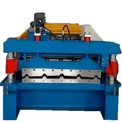 Máquina de moldagem de rolos de folhas de telhado de perfis de caixa de metal controlada por PLC