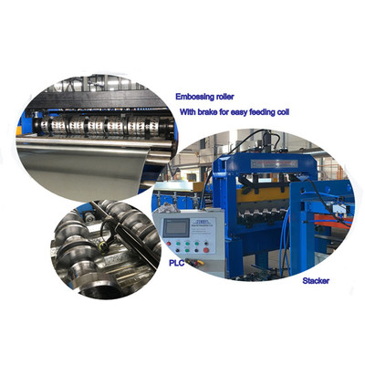 Máquina de fabricação de revestimentos de telhados metálicos para construção de estruturas de aço