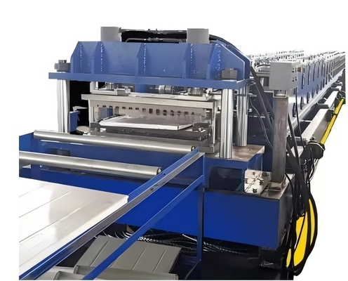Máquina de moldagem por rolamento de estantes de paletes seletivos totalmente automática para produção de grandes volumes com perfuramento hidráulico