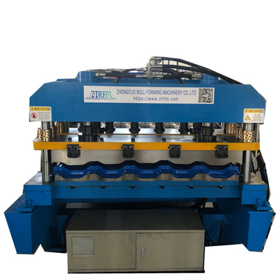 Versátil Step Tiles Roofing Sheets Rolling Forming Machine em russo