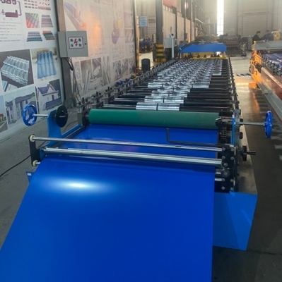 Versátil Step Tiles Roofing Sheets Rolling Forming Machine em russo