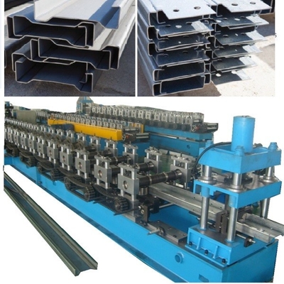 Máquina de moldagem de rolos de purlins estruturais com mudança automática de altura e largura motorizada