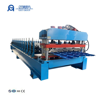 Máquina de moldagem de telhas vidradas de corte hidráulico automático Equipamento essencial para materiais de telhado