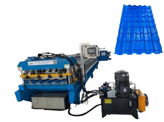 Máquina de moldagem de telhas vidradas de corte hidráulico automático Equipamento essencial para materiais de telhado