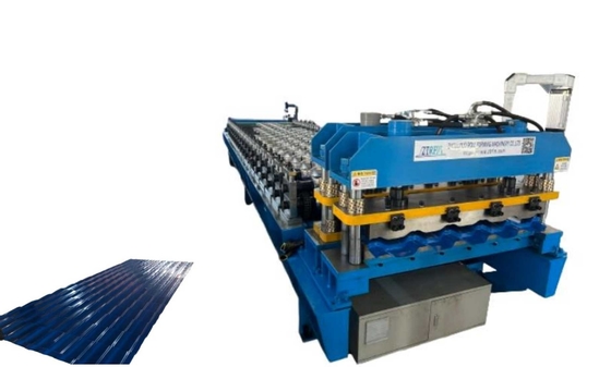 Máquina de moldagem de telhas vidradas de corte hidráulico automático Equipamento essencial para materiais de telhado