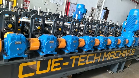 Máquina de moldagem de rolos de corte para aço e alumínio com capacidades de espessura de 30 a 16 gauge