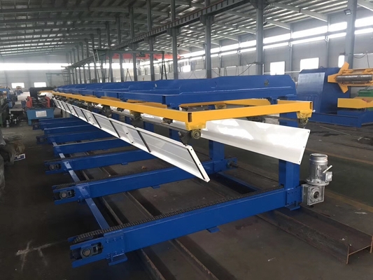 6m/8m/10m/12m Longo Metal Slitting Line Máquina de empilhamento automático para transporte de armazém