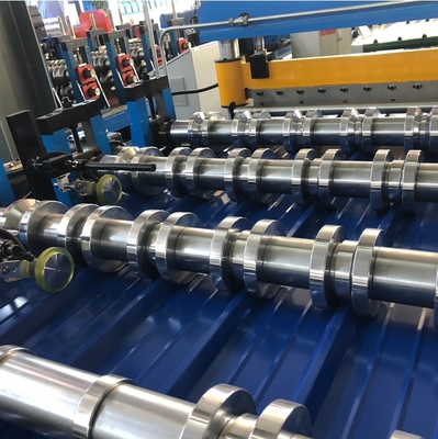 Máquina de moldagem por rolamento de chapas de telhado de metal IBR (45 m/min)
