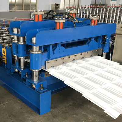 Telha vitrificada telhado do alumínio do material de construção 800 que faz máquina o assoalho cobrir o rolo que forma a máquina