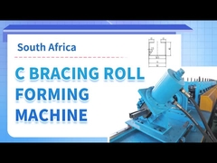 Máquina de moldagem de rolos de canal de estribo 4 em 1 para os EUA